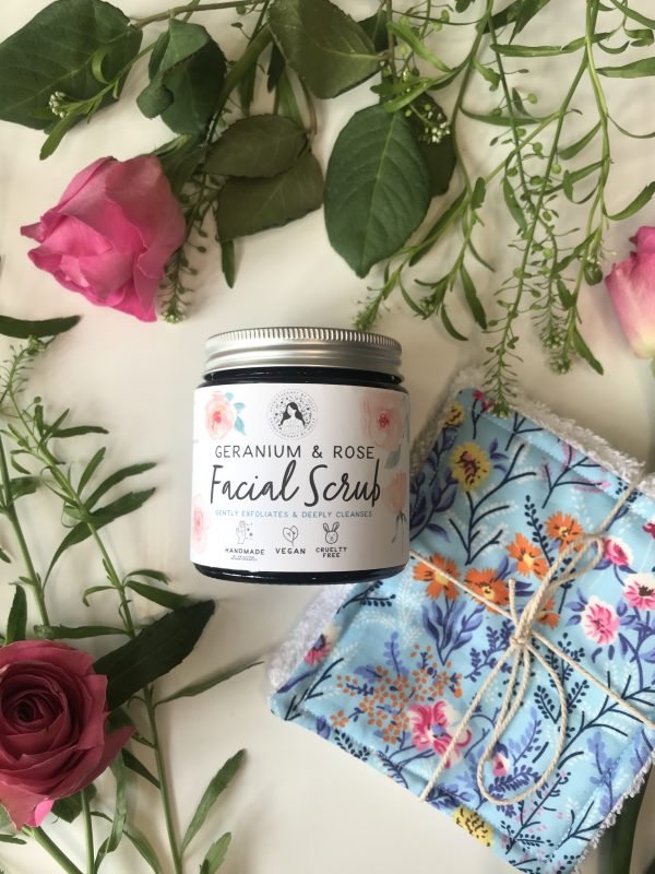 Geranium & Rose Facial Scrub - Image 2
