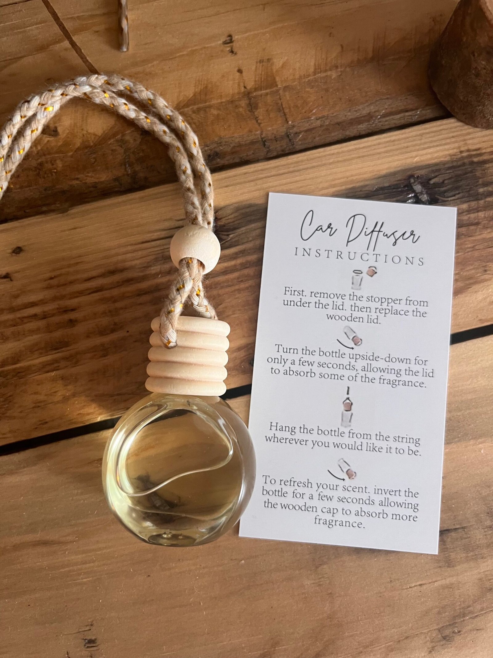 Natural Aromatherapy Car Diffuser