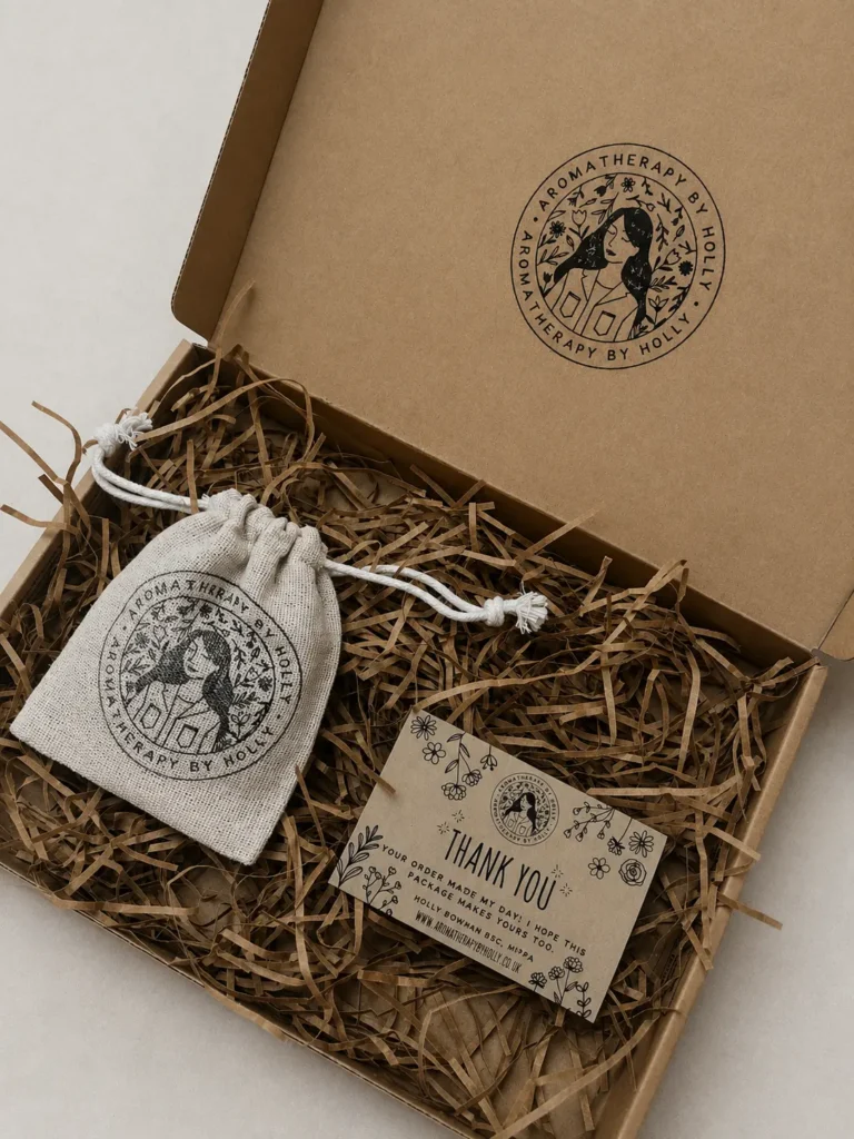 Handmade aromatherapy Christmas gift boxes