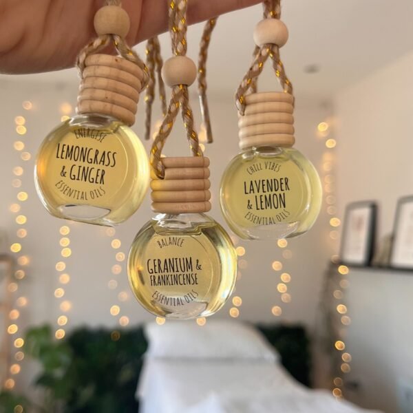 Natural essential oil car diffusers handmade by Aromatherapy by Holly